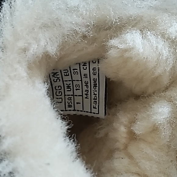 UGG Black  Sheepskin Lined Clogs Girls Youth 5237 - Picture 10 of 16